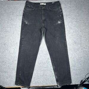 Lee Denim Jeans Mens 38x34(36x34) Black Relaxed Fit Workwear Rugged Casual